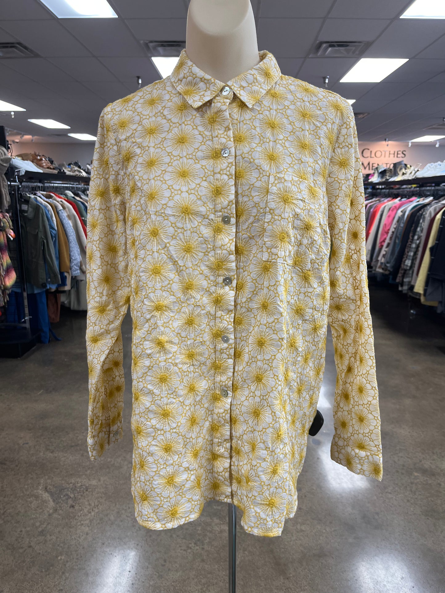 Top Ls By J. Jill In Yellow, Size:S