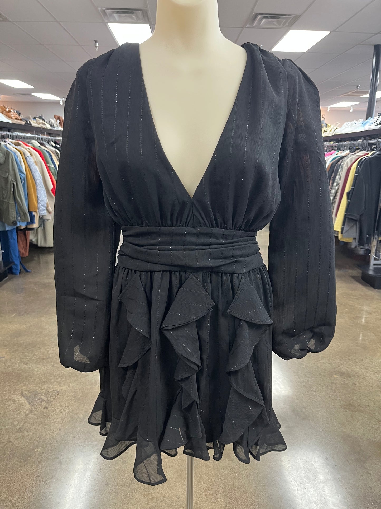 Dress Party Short By Clothes Mentor In Black, Size:Xs