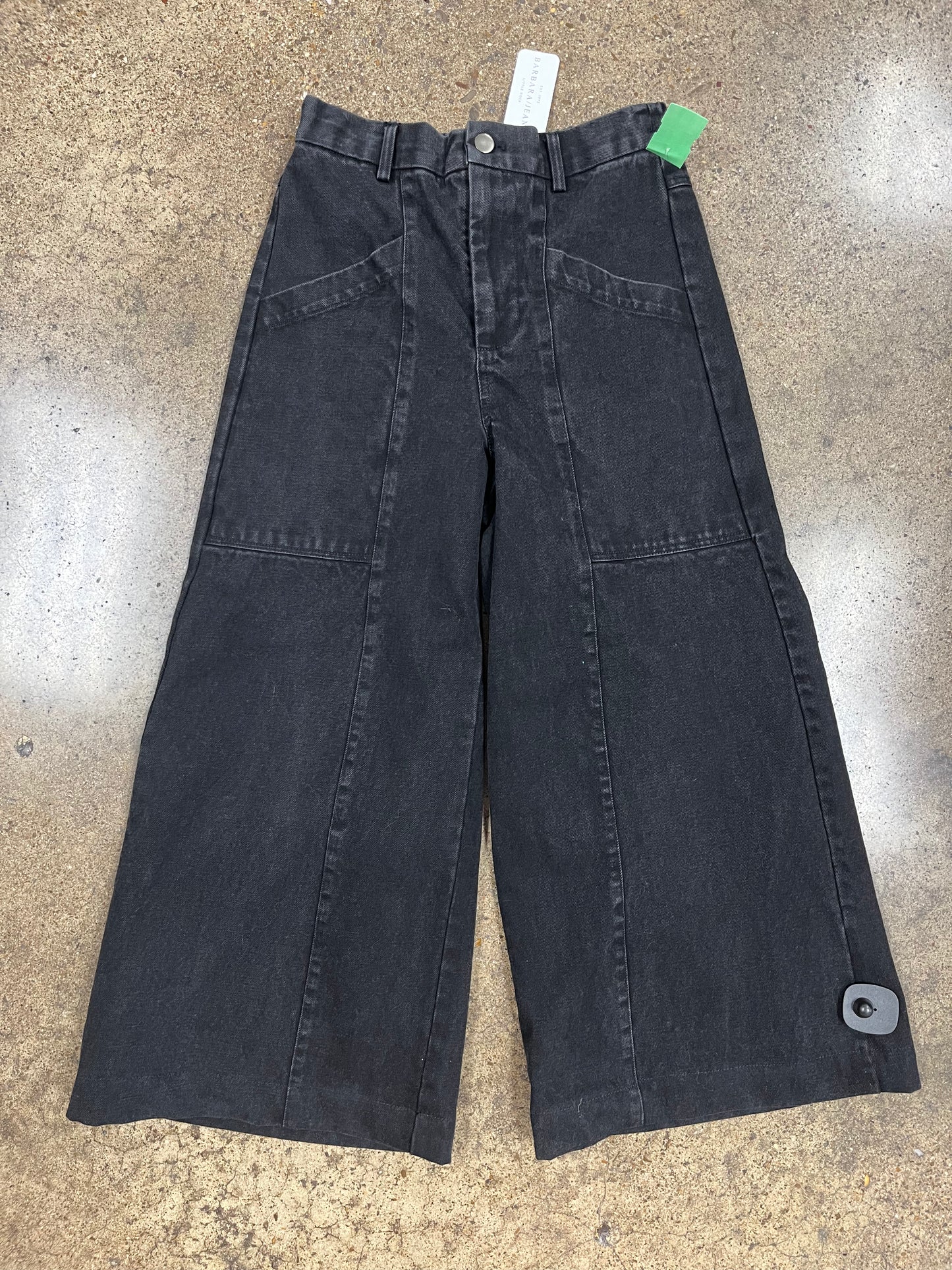 Jeans Wide Leg By Clothes Mentor In Black Denim, Size:4