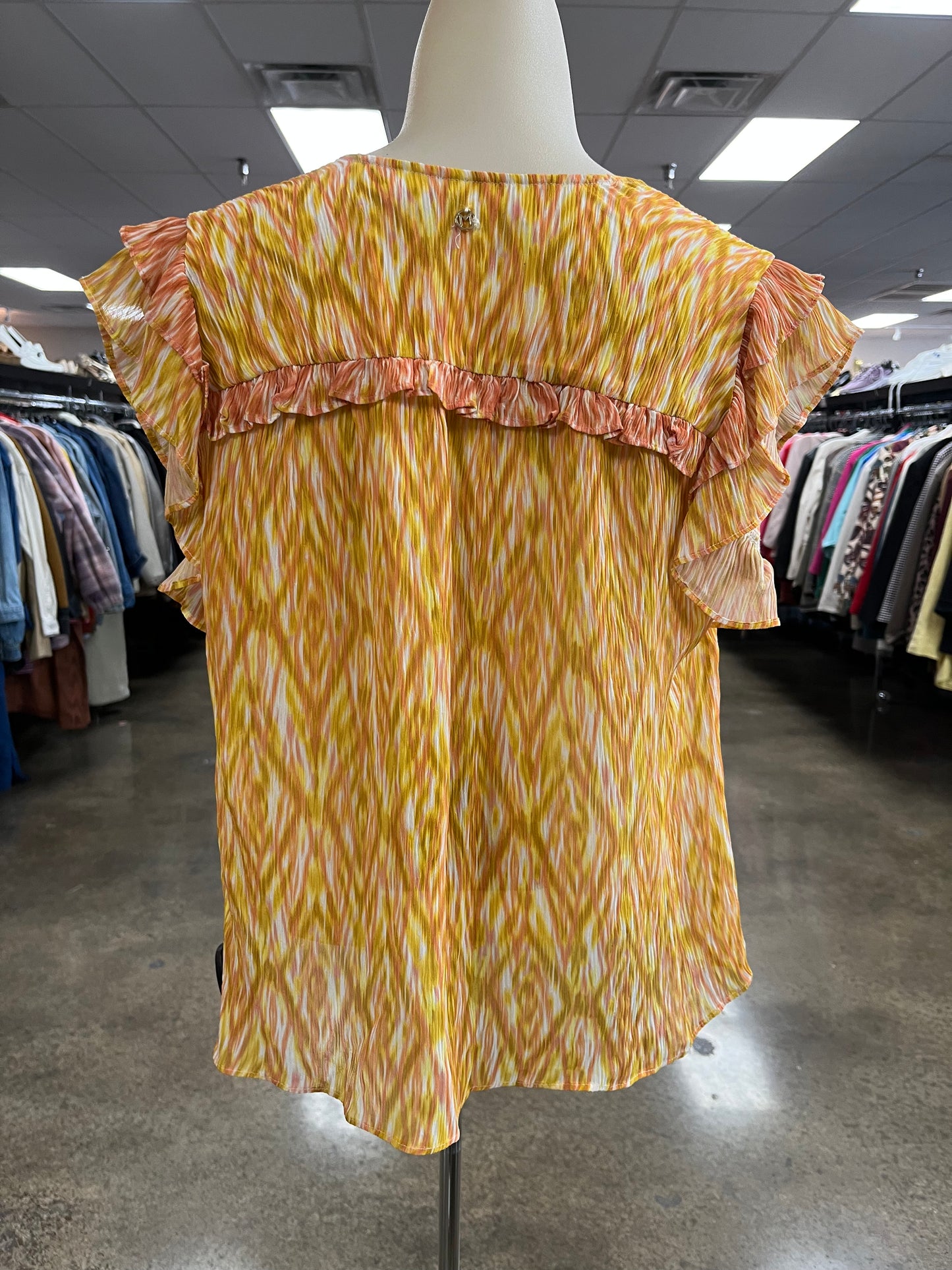 Top Ss By Marie Oliver In Pink & Yellow, Size:S