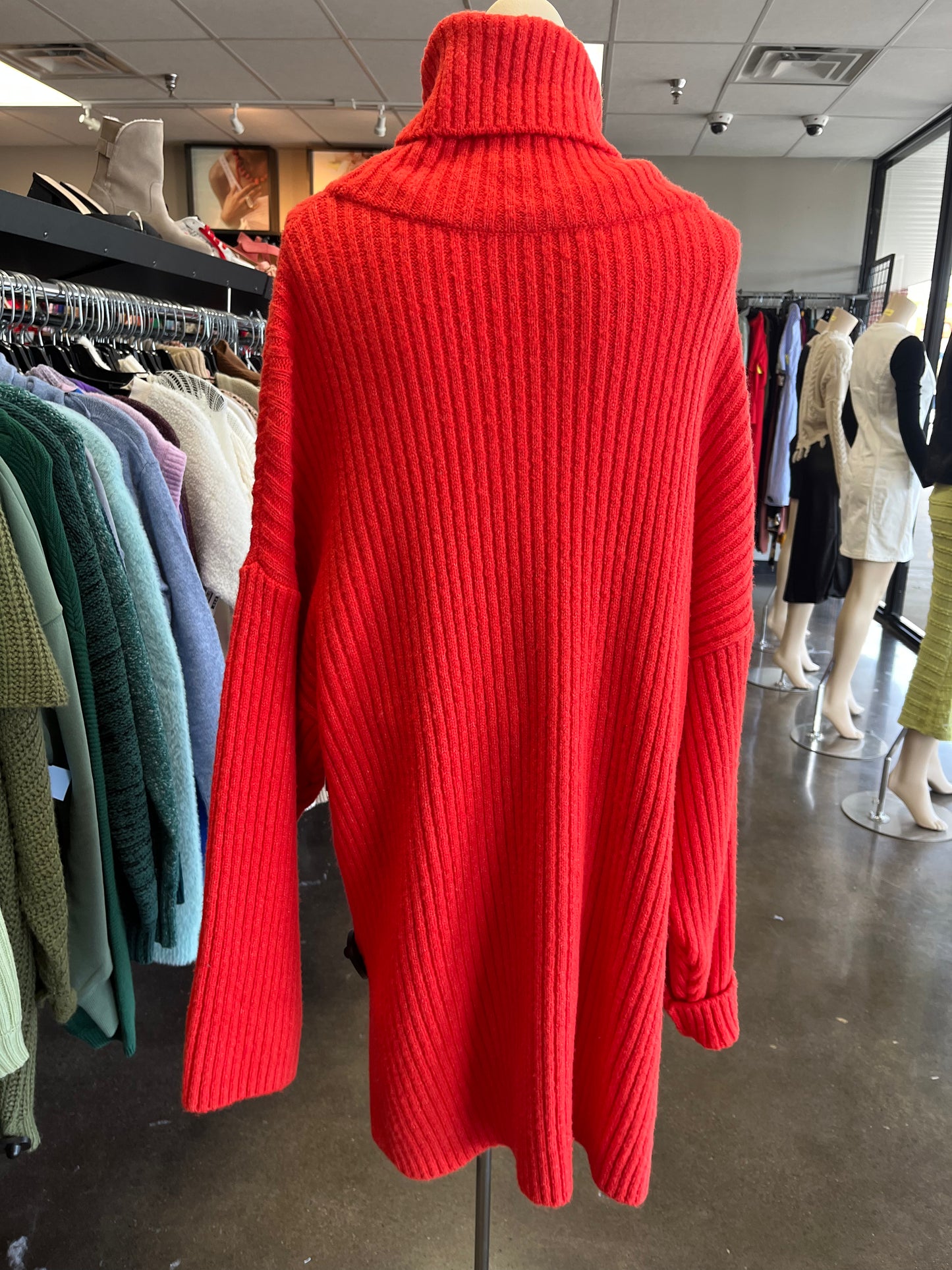 DRESS SWEATER by    CLOTHES MENTOR In ORANGE, Size: S