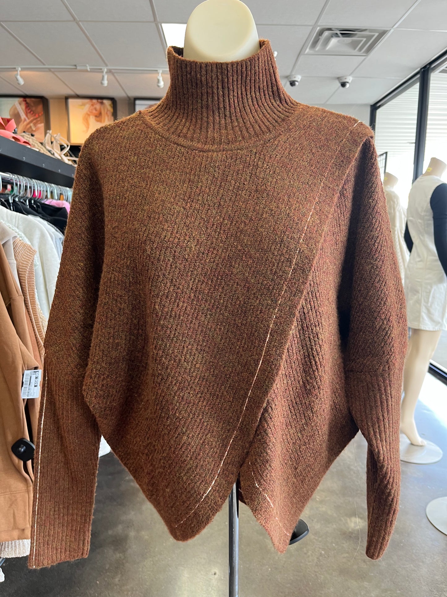 SWEATER by ELAN In BROWN, Size: S