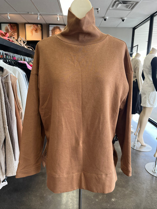 SWEATSHIRT COLLAR by LOU AND GREY In BROWN, Size: S
