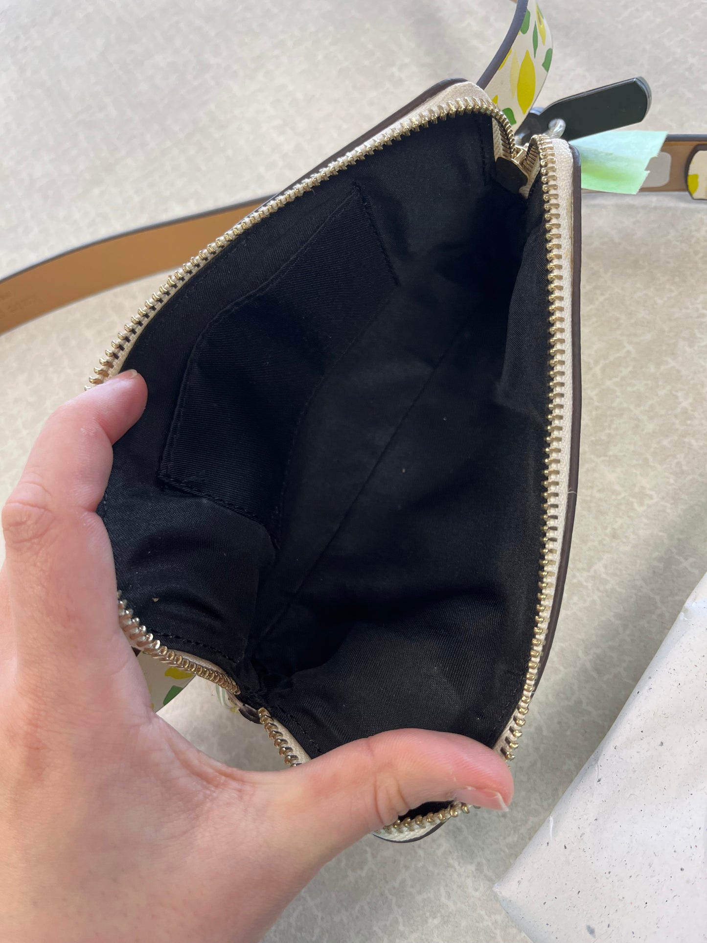 Belt Bag Designer By Kate Spade In Green & Yellow, Size:Small