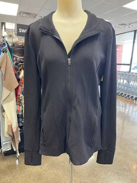 Athletic Jacket By Athleta In Black, Size:L