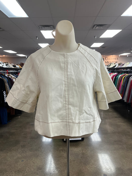 Top Ss By Clothes Mentor In Tan, Size:S