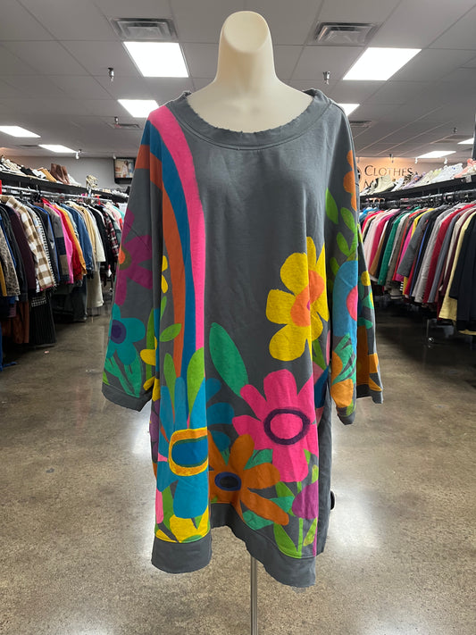 Tunic Ss By Natural Life In Grey, Size:Osfm