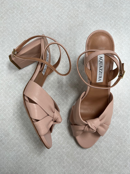 Sandals Designer By Aquazzura In Pink, Size:6