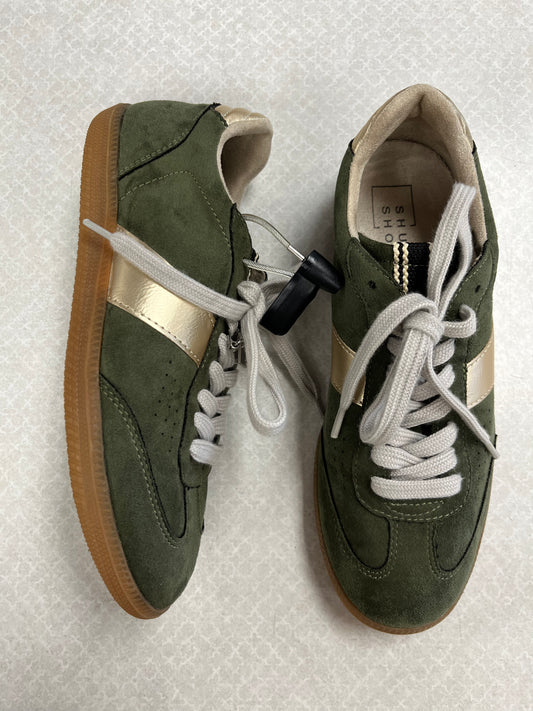 Shoes Sneakers By Shu Shop In Green, Size:6.5