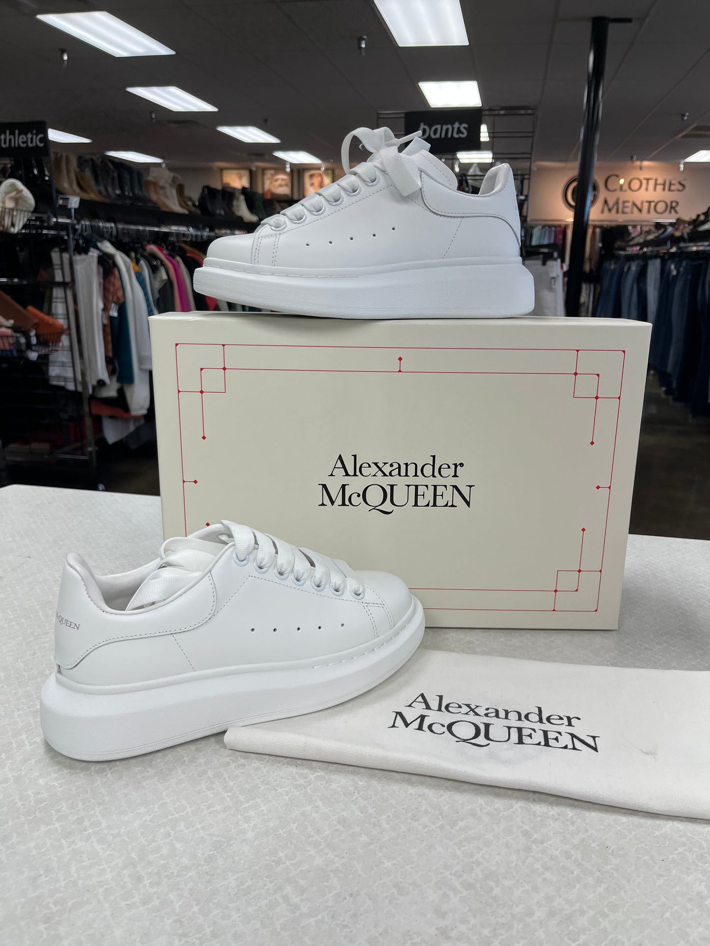 Shoes Luxury Designer By Alexander Mcqueen In White, Size:6