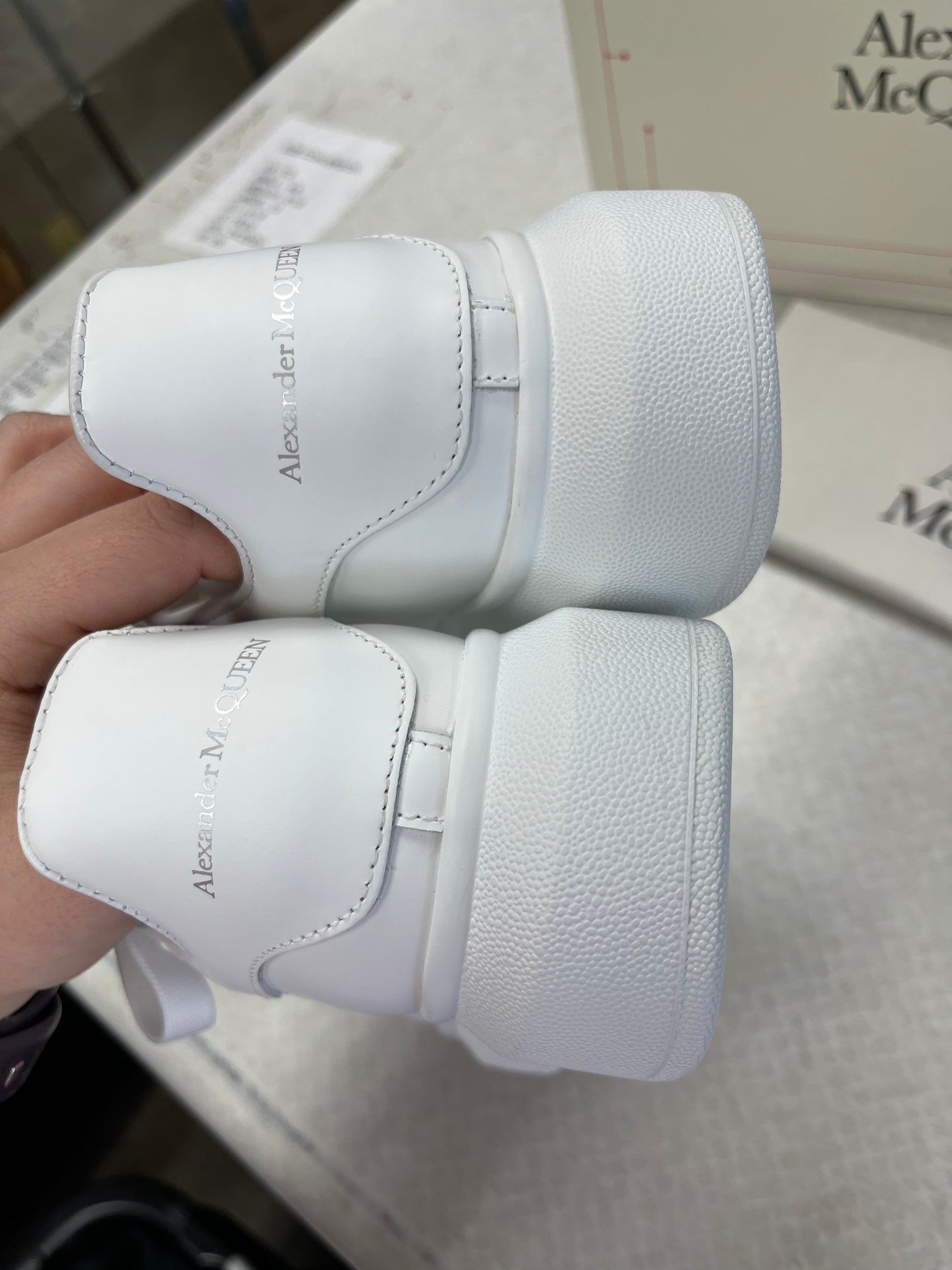 Shoes Luxury Designer By Alexander Mcqueen In White, Size:6