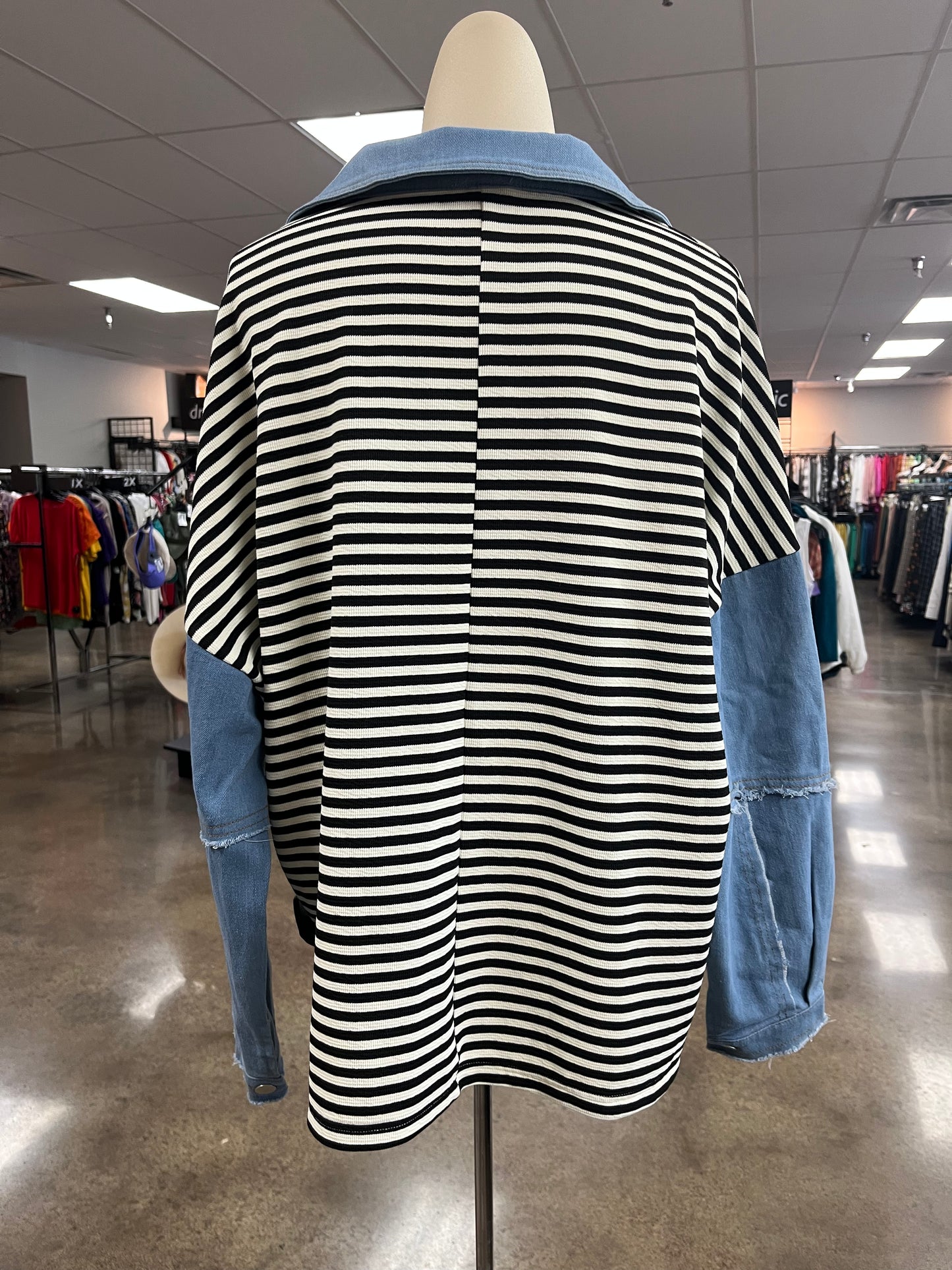 Top Ls By Bibi In Black & White, Size:S