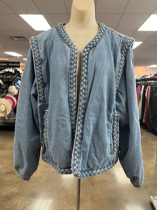Jacket Denim By A Loves A In Blue Denim, Size:Xl