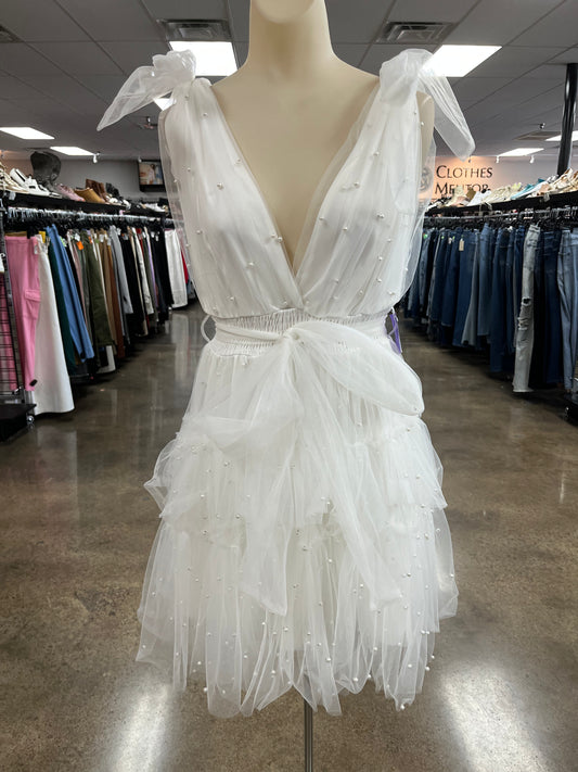 Dress Party Short By Mable In White, Size:L