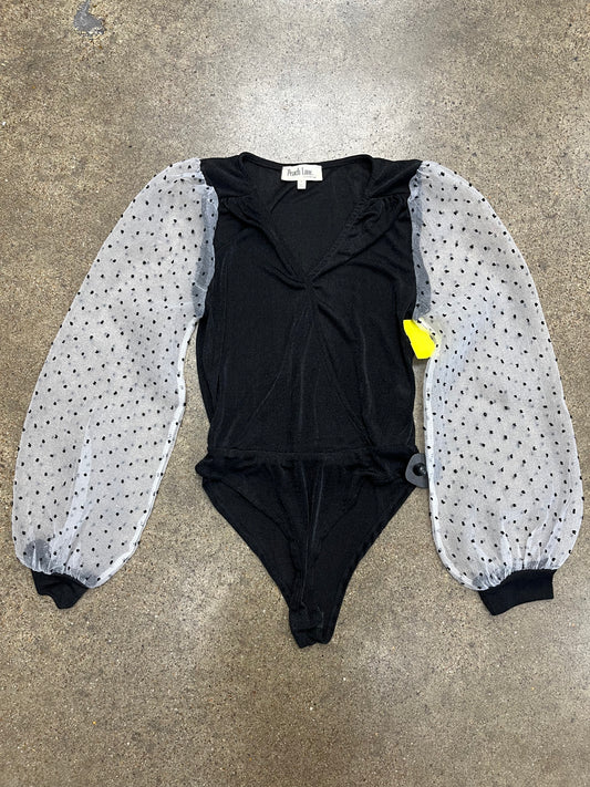 Bodysuit By Peach Love Cream California In Black & White, Size:S