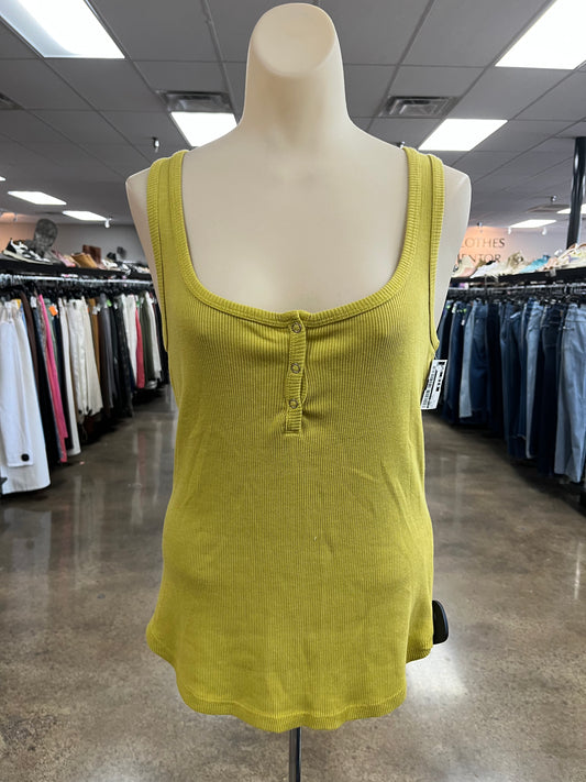 Tank Top By T.La In Chartreuse, Size:S