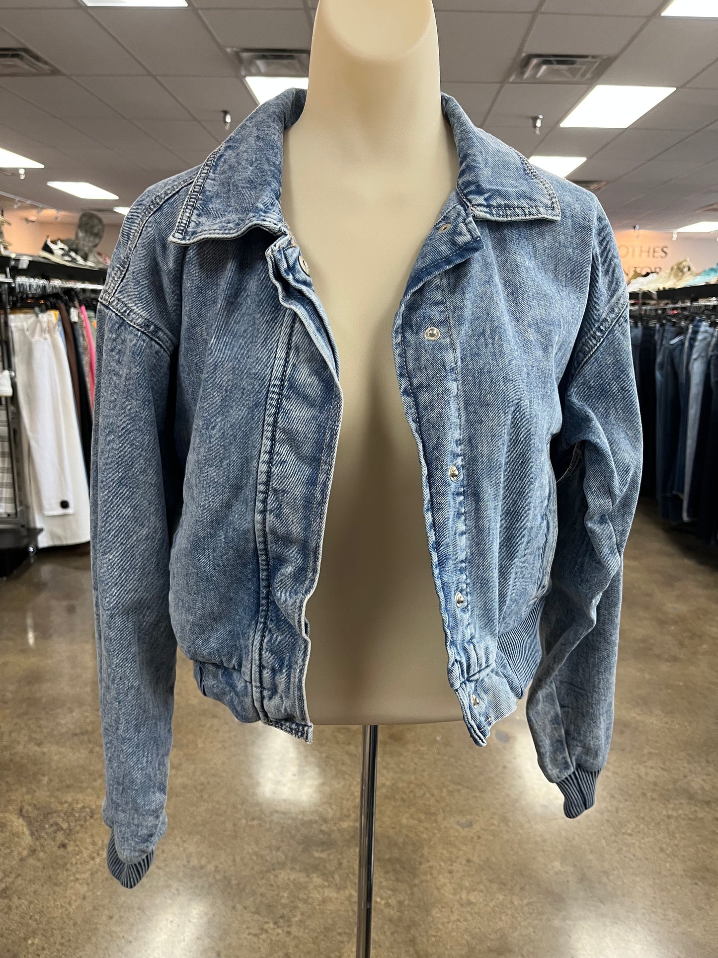 Jacket Other By Celebrity Pink In Blue Denim, Size:M