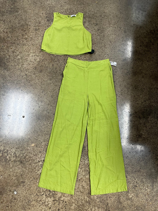 Pants Set 2Pc By Clothes Mentor In Green, Size:M