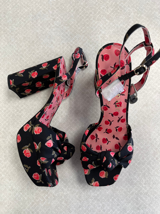 Sandals Designer By Kate Spade In Black, Size:9
