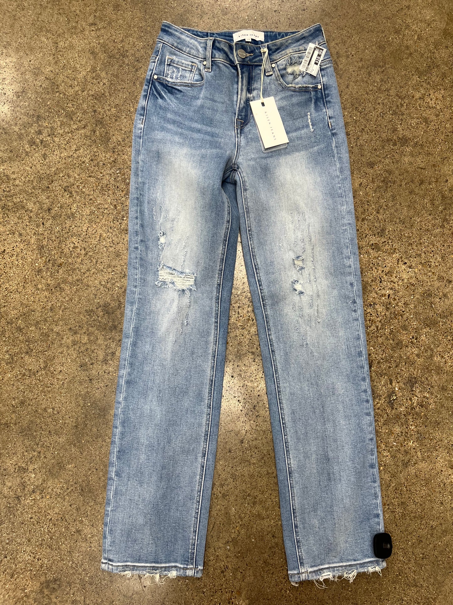 Jeans Straight By Risen In Blue Denim, Size:2