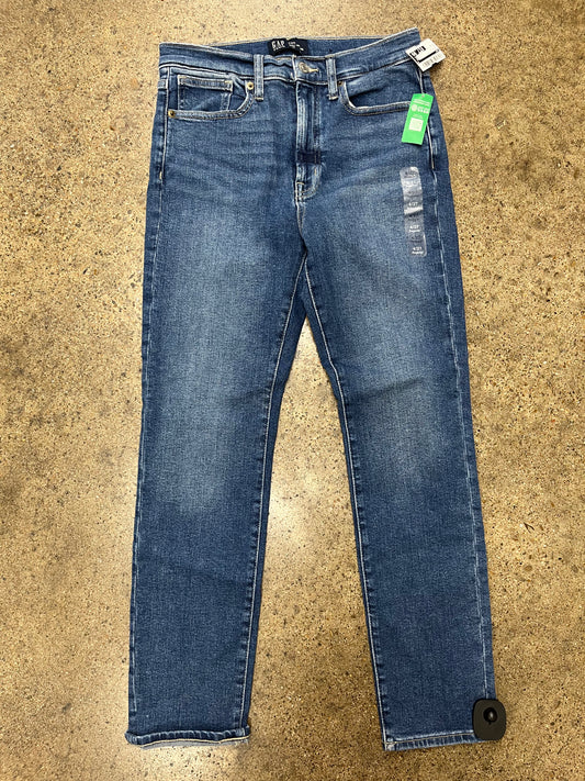 Jeans Straight By Gap In Blue Denim, Size:4