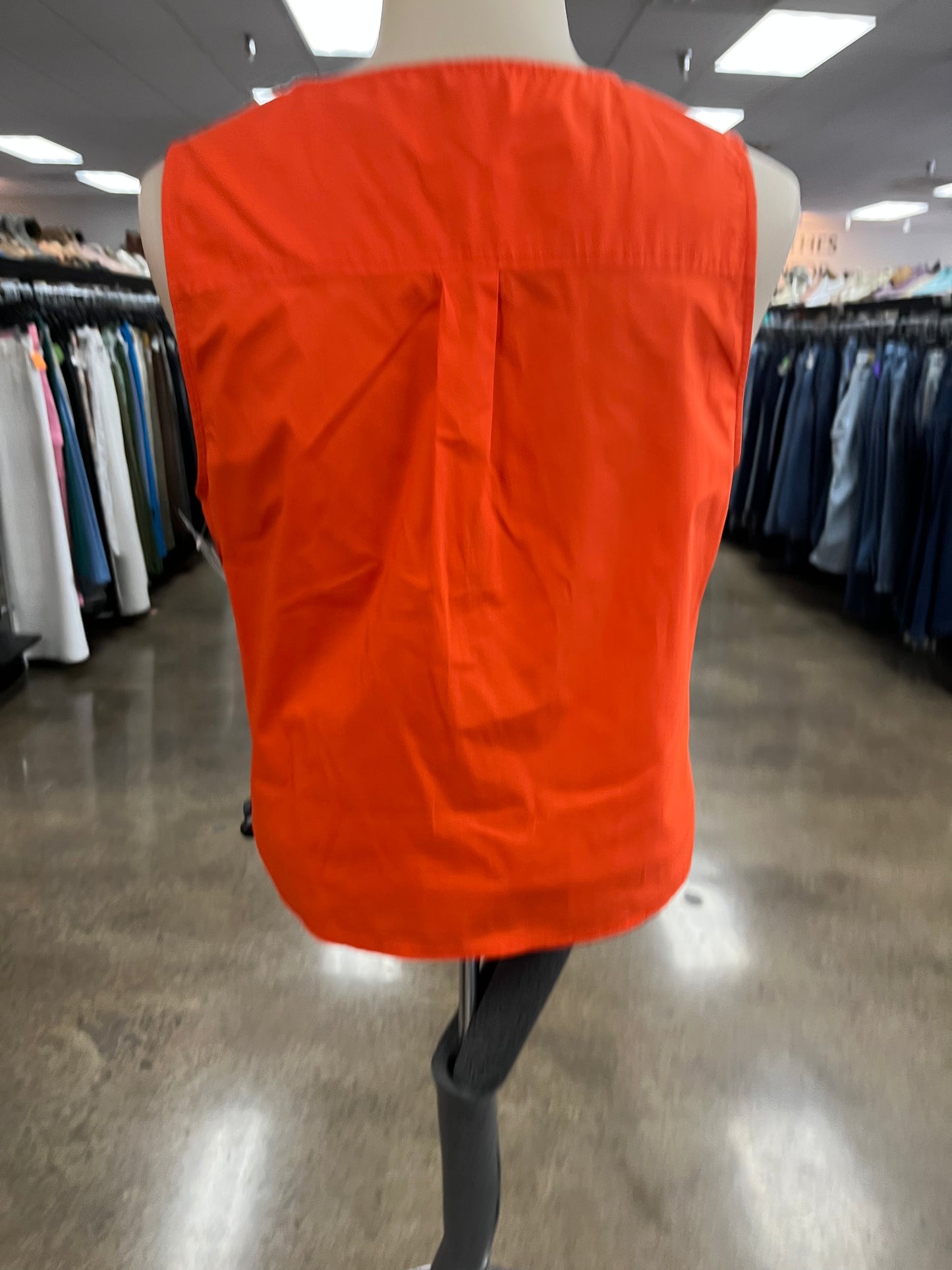 Top Sleeveless By Ramy Brook In Orange, Size:M