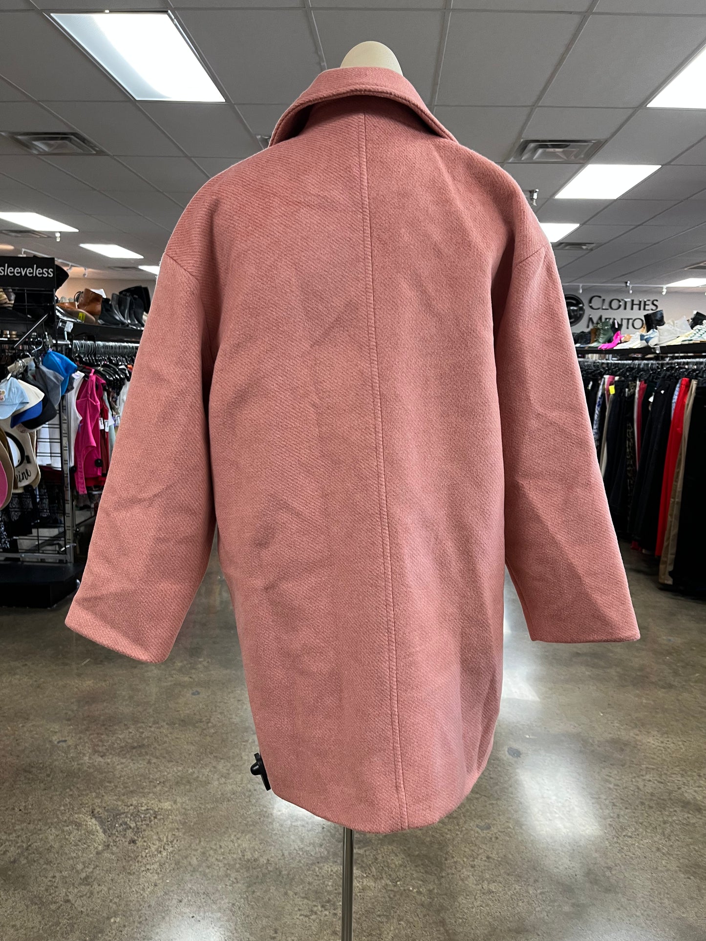 Coat Peacoat By Clothes Mentor In Pink, Size:S