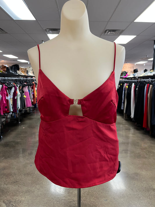 Top Sleeveless By Missguided In Red, Size:M