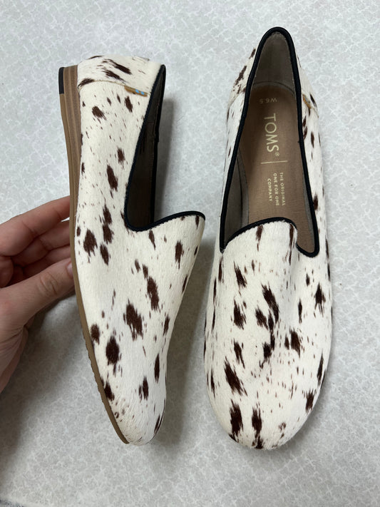 Shoes Flats By Toms In Animal Print, Size:6.5