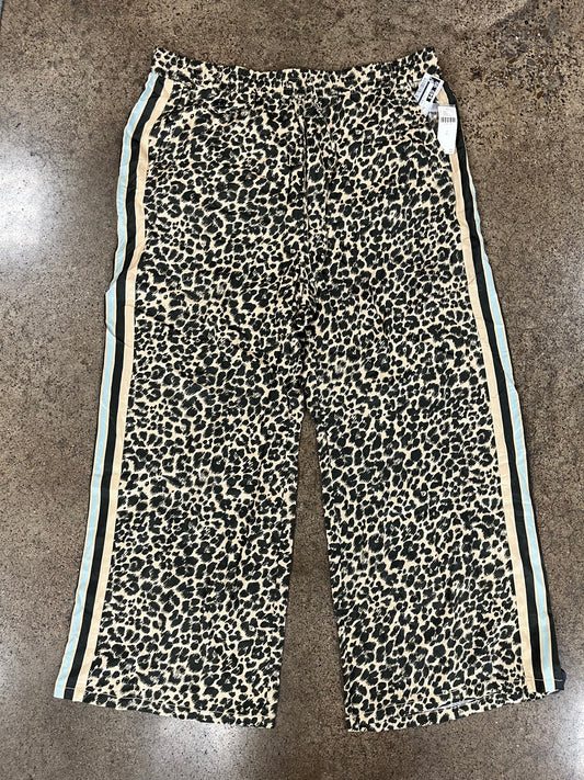 Pants Wide Leg By Maeve In Animal Print, Size:Xl