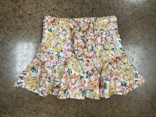 Skirt Mini & Short By En Saison In Floral Print, Size:S