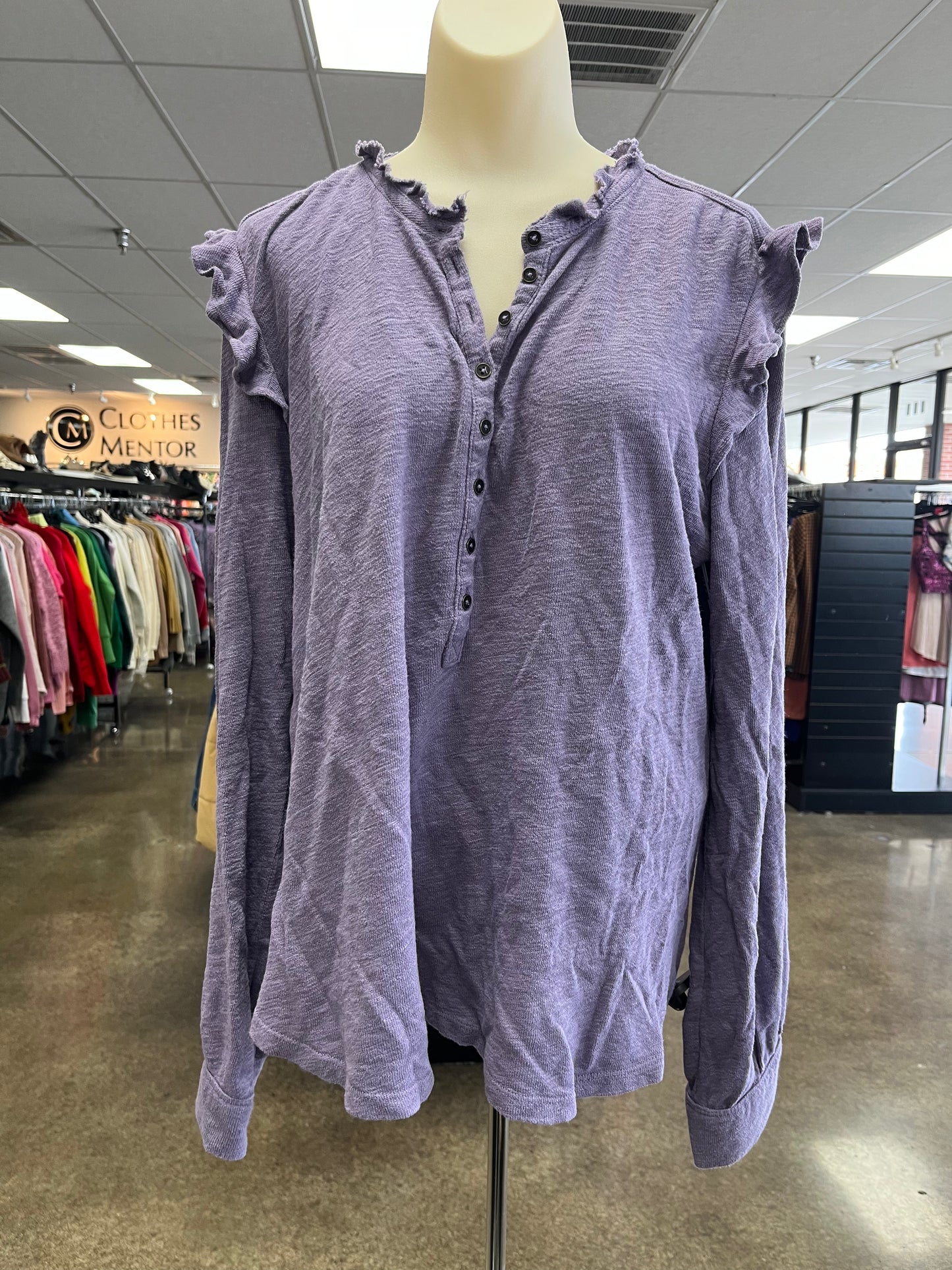 Top Ls By Pilcro In Purple, Size:Xl