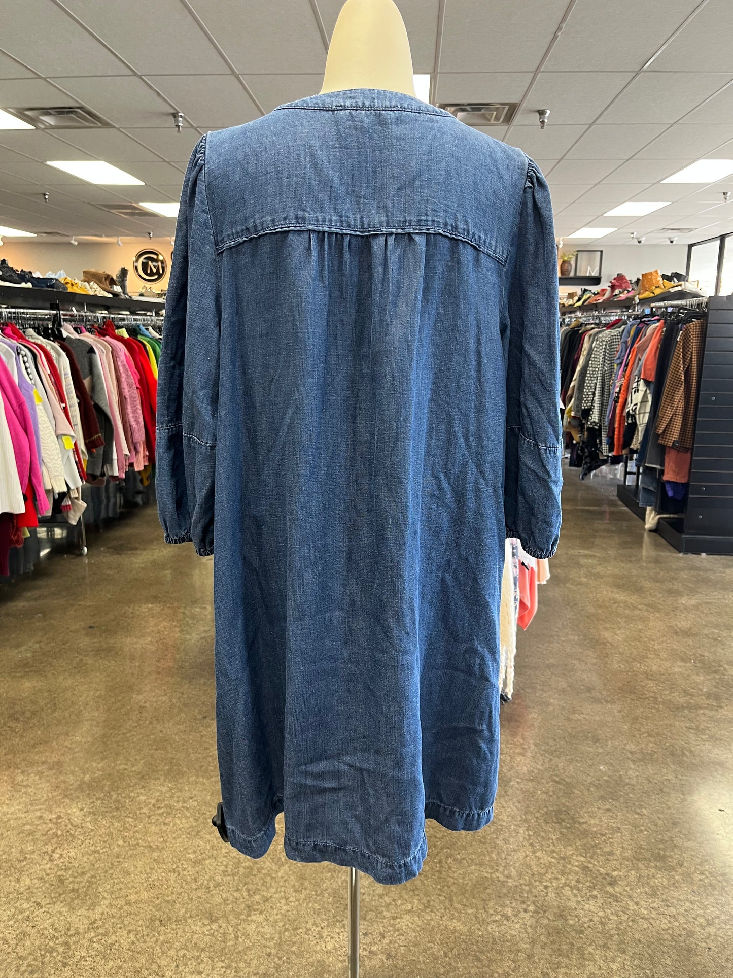 Dress Casual Short By Loft In Blue Denim, Size:L