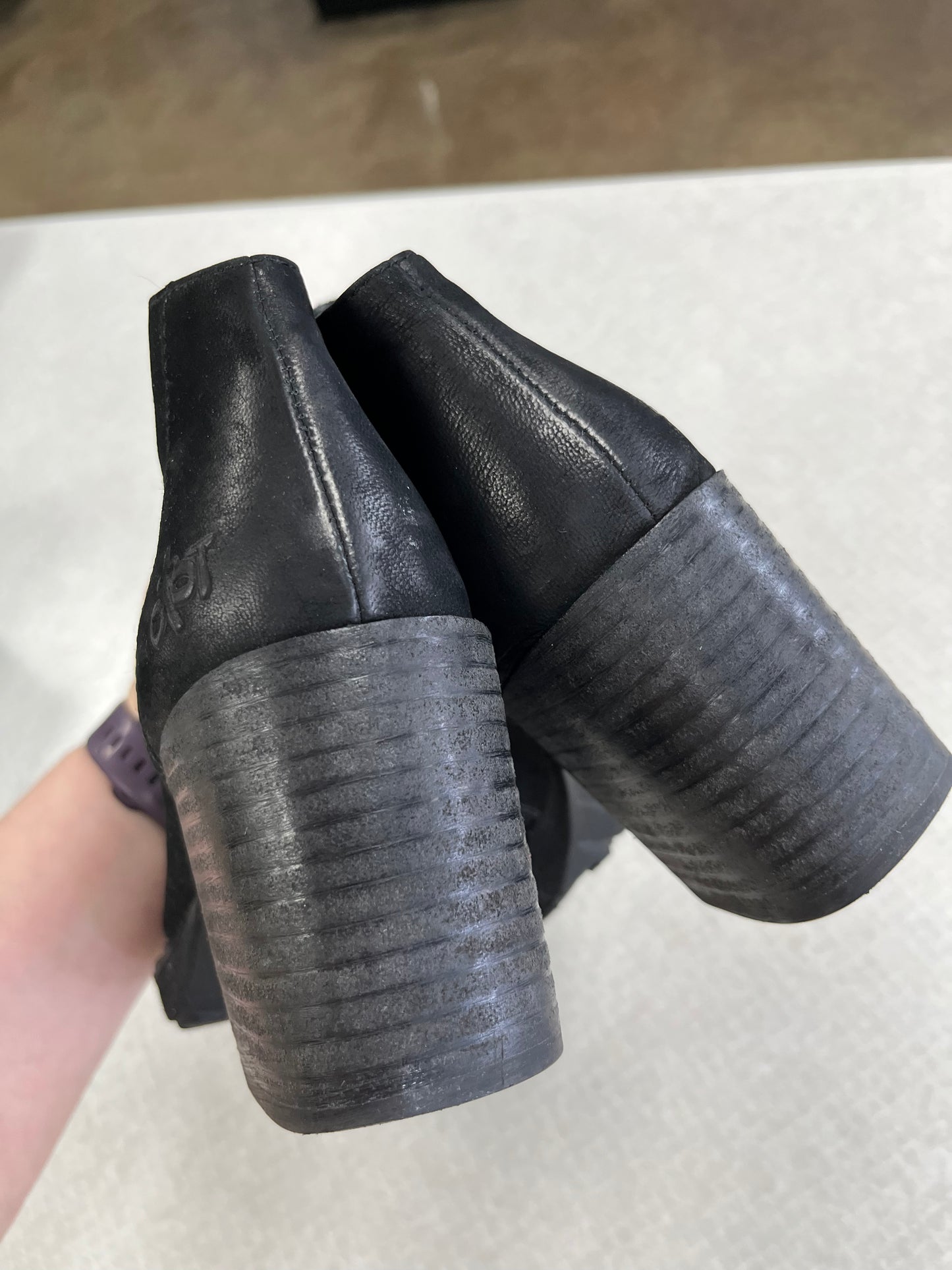 Boots Ankle Heels By Otbt In Black, Size:7.5