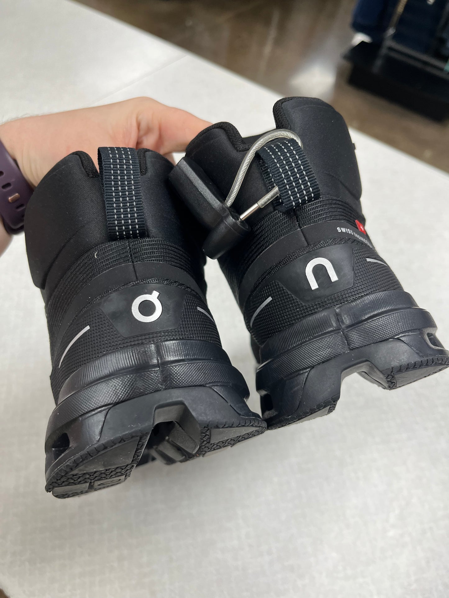 Boots Hiking By On Cloud In Black, Size:7.5