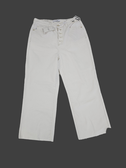 Jeans Cropped By Judy Blue In Cream, Size:10