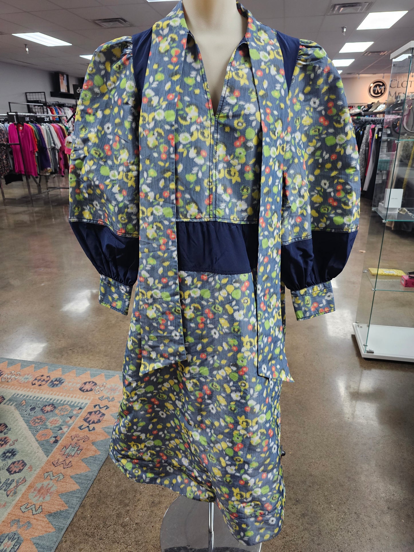 Dress Designer By Tory Burch In Floral Print, Size:8