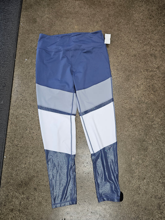 Athletic Leggings By Fila In Blue & White, Size:Xl