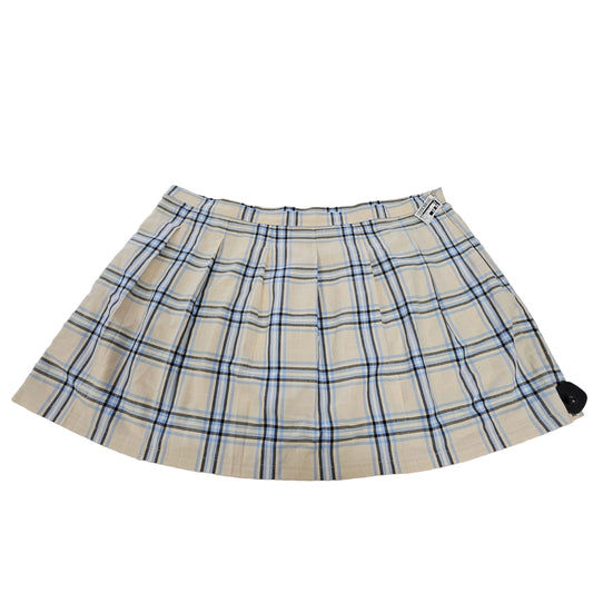 Skirt Mini & Short By Asos In Blue & Cream, Size:22