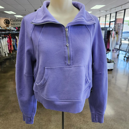 Athletic Sweatshirt Collar By Lululemon In Purple, Size:Xs