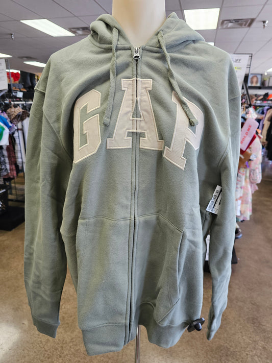 Athletic Jacket By Gap In Green, Size:M