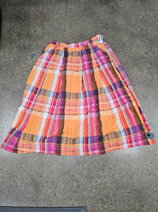 Skirt Maxi By Maeve In Orange & Pink, Size:L