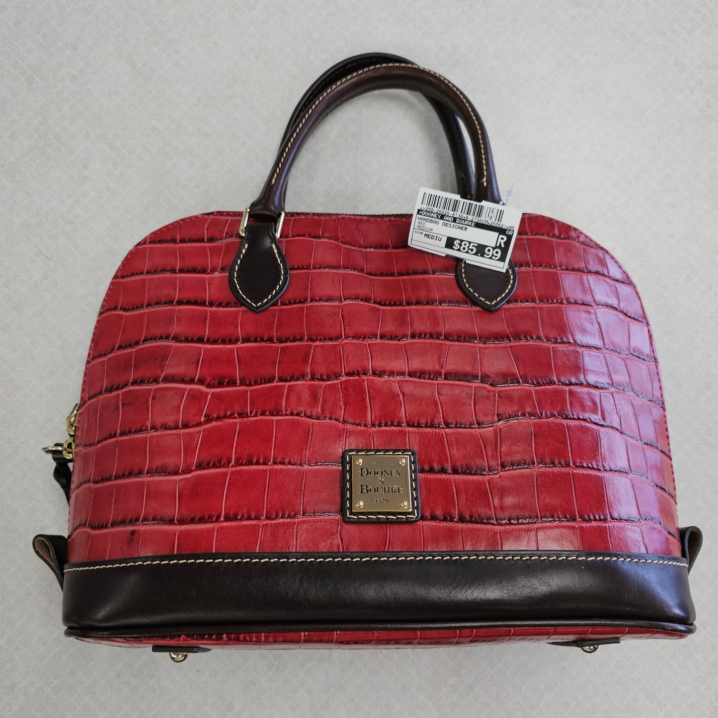 Handbag Designer By Dooney And Bourke In Red, Size:Medium