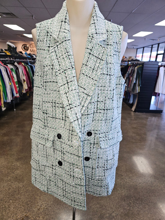 Vest Other By Maeve In Plaid Pattern, Size:M