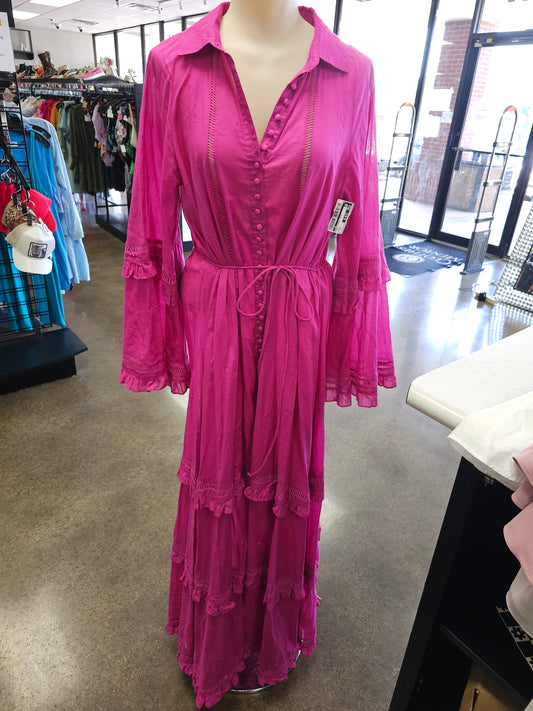 Dress Casual Maxi By Cma In Pink, Size:4