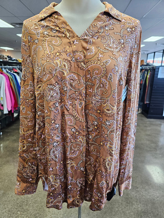 Top Ls By J. Jill In Tan, Size:Xs