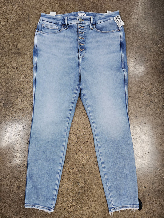 Jeans Skinny By Good American In Blue Denim, Size:16
