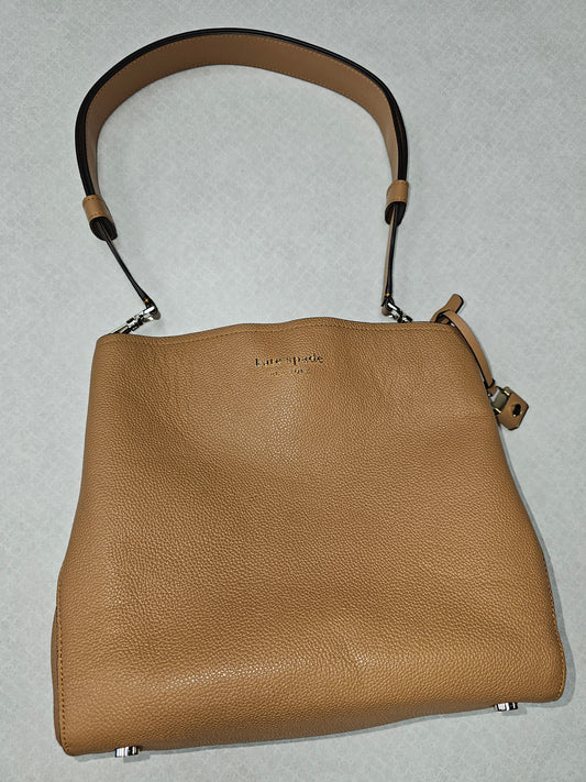 Handbag Designer By Kate Spade In Tan, Size:Medium