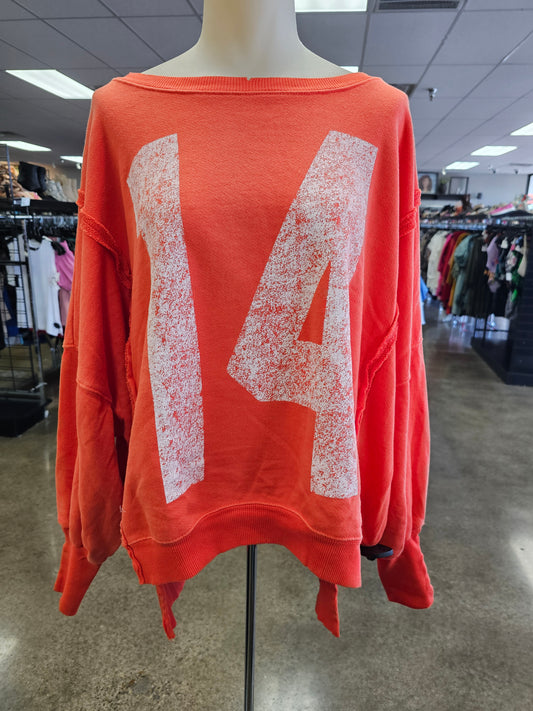 Sweatshirt Crewneck By We The Free In Orange, Size:Xs