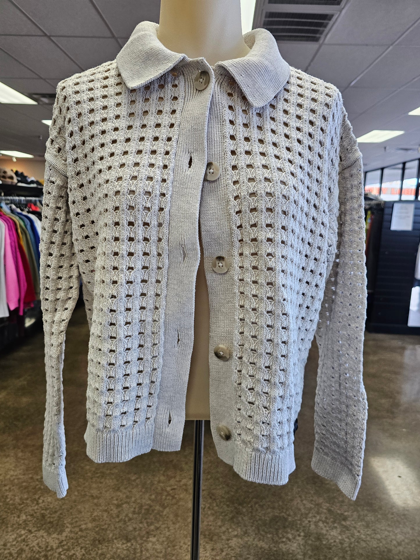 Sweater By J. Jill In Grey, Size:Xs